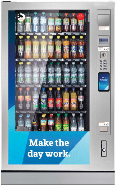 Verkaufsautomaten  für Snacks und Getränke